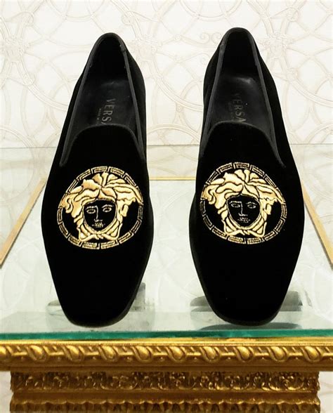 versace loafers medusa head.